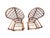 Late 20th Century Late 20th Century Ficks Reed Peacock Fan Back Balloon Rattan Chairs a Pair For Sale - Image 5 of 17