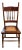 Antique Oak Pressed-Back Dining Chair With Cane Seat and Turned Spindles For Sale