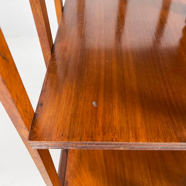 Mid-Century Modern Mid-Century Modern English Revolving Wooden Bookcase, 1940s For Sale - Image 3 of 15