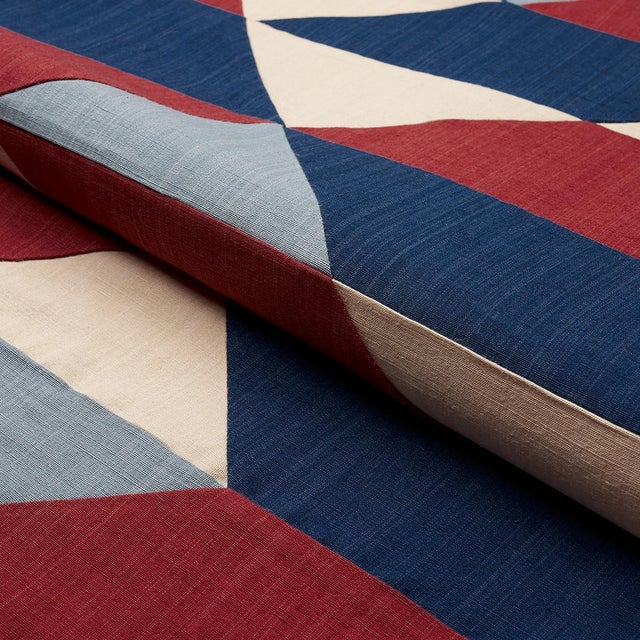 Schumacher Sample - Schumacher Erindale Fabric in Americana For Sale - Image 4 of 5