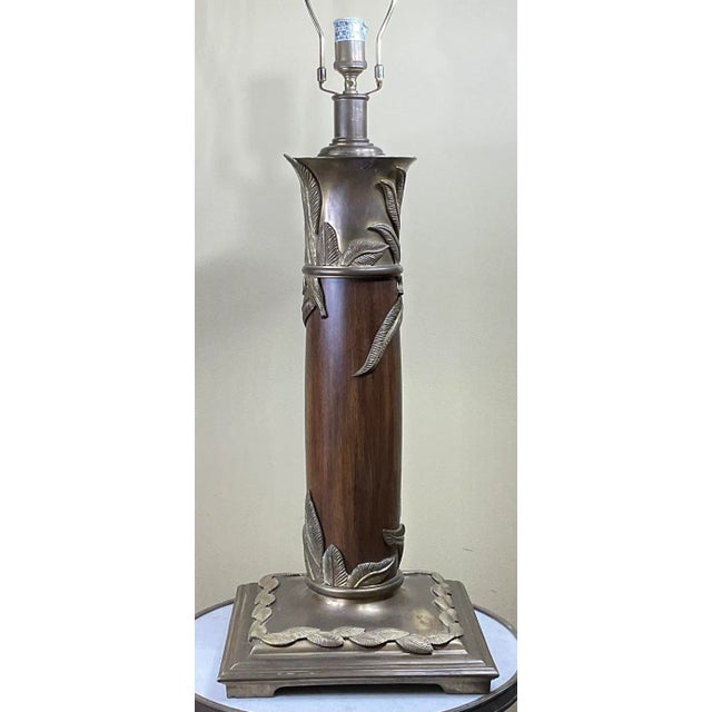 Brass Single Brass Table Lamp by Maitland Smith For Sale - Image 8 of 13