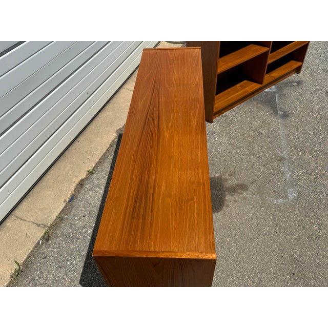 Brown Mid-Century Modern Danish Modern Poul Hundavad Style Teak Bookcases For Sale - Image 8 of 12