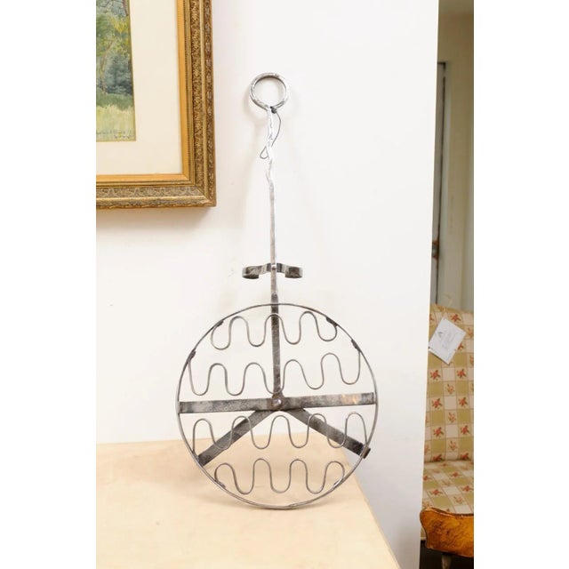 French 19th Century Iron Fireplace Grill with Petite Feet and Long Handle For Sale - Image 11 of 13