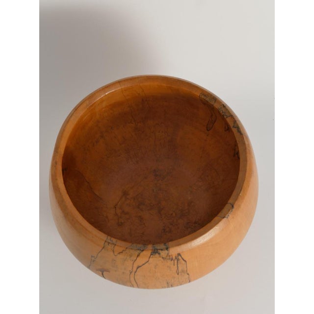 Gold Mid-Century Modern Hand-Carved Wood Bowl by James Eriksson, 1970s For Sale - Image 8 of 17