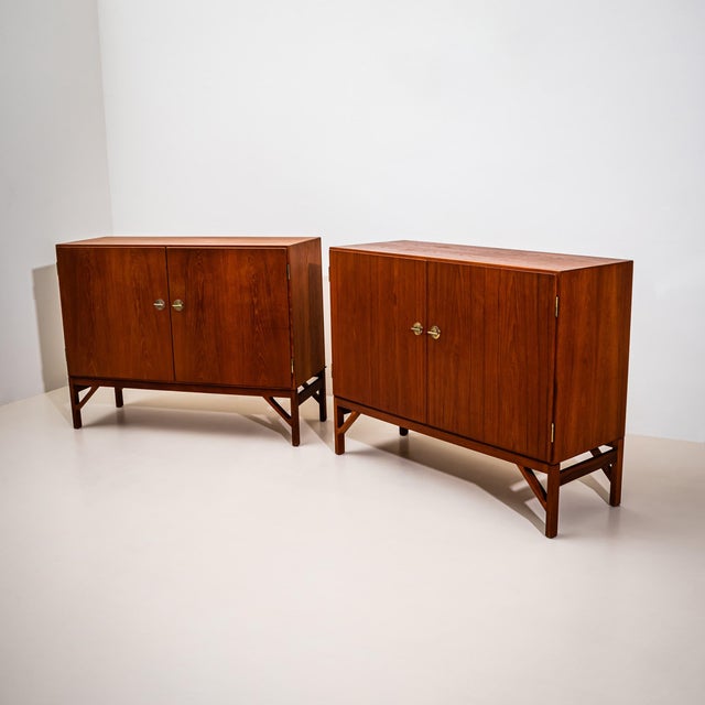FDB Møbler Pair of Sideboards, Model 232 by Børge Mogensen for FDB Møbler, Denmark, 1960s For Sale - Image 4 of 13