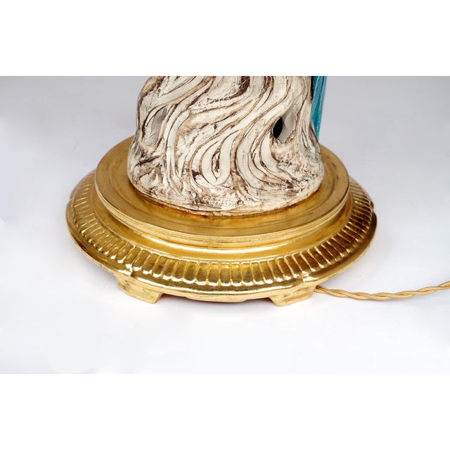 Vintage Blue Parrot Lamps, 1970s, Set of 2 For Sale - Image 6 of 8