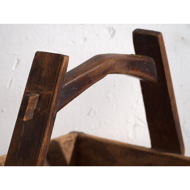 Antique Chinese Wooden Basket For Sale - Image 3 of 10