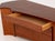 Brown James Schriber Attributed Floating Wall-Mounted Fruitwood Console For Sale - Image 8 of 11