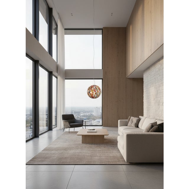 Murano Suspension Pendant Light by 1295 Murano For Sale - Image 4 of 6