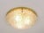 Gold Large Textured Bubble Glass and Brass Flush Mount, Germany, 1970s For Sale - Image 8 of 11