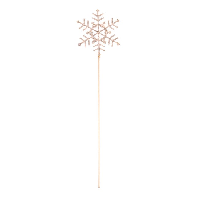 Add brilliant sparkle and elegant detail to your holiday décor with this Crystal Embellished Snowflake Stem set. Featuring...