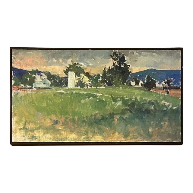 Walker Buckner (New York 1943) Impressionist Oil Painting on Canvas - New England Berkshire Landscape For Sale