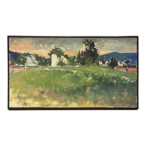 Walker Buckner (New York 1943) Impressionist Oil Painting on Canvas - New England Berkshire Landscape