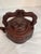 Mid-Century Modern Mid 20th Century Chinese Yixing Style Red Clay Teapot With Carved Birds For Sale - Image 3 of 11