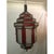 1990s 1990s Art Deco Style White Milk & Red Glass Chandelier, Pendant or Lantern, a Pair For Sale - Image 5 of 18