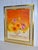 Radiant, lively 1990's floral painting with original gold gilt and linen frame. Artist signed lower right, ready to hang....