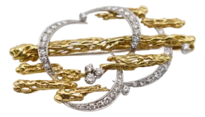1970s Diamond Brooch From David Hackman & Sons