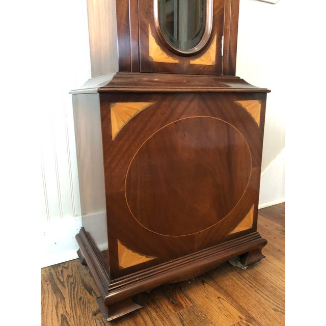 James Stewart & Sons Mahogany Longcase Grandfather Clock Chairish