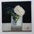 An impressionist oil painting of a white rose by UK based artist Vivek Mandalia. Frame and hang in your home. 20 x 20 cm 8...