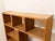 Wood Vintage Modernist Oak Open-Shelf Room Divider Bookcase For Sale - Image 7 of 10