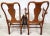 Wood Mid Century Solid Cherry Queen Anne Dining Chairs - Set of 6 For Sale - Image 7 of 13