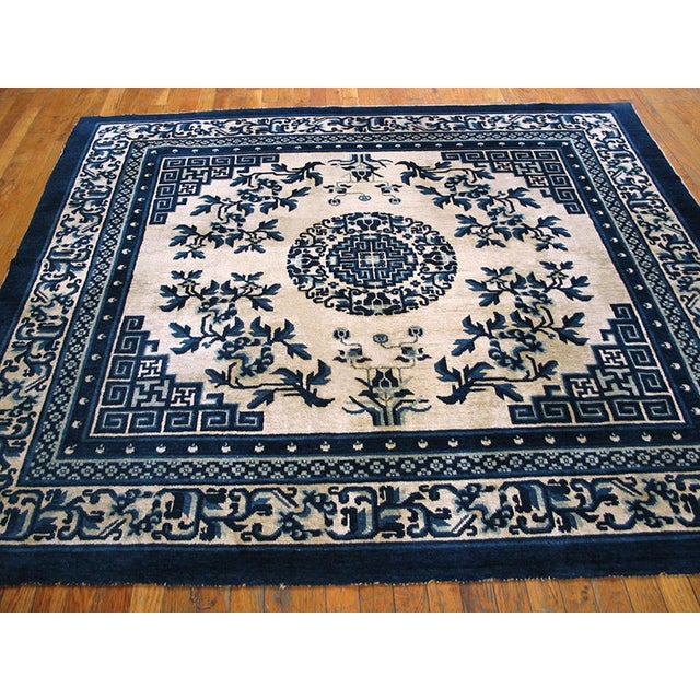 Antique Chinese Ningxia rug, size: 5'9" x 6'4".