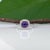 1.3Ct Gia Certified Purple Sapphire Ring With Natural Diamonds: Solid 14k Gold For Sale In Columbus - Image 6 of 10