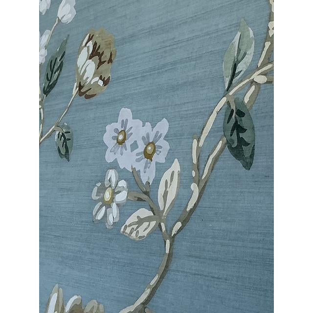 Wood Vintage Regency Wallpaper Panel Room Divider For Sale - Image 7 of 12