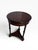 English Theodore Alexander Burl Wood Accent / Martini Table With Drawer & Engraved Metal Supports For Sale - Image 3 of 10