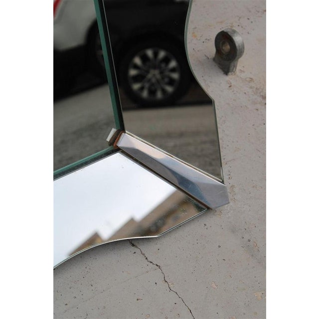 1960s Large Vintage French Scalloped Mirror, 1960 For Sale - Image 5 of 16