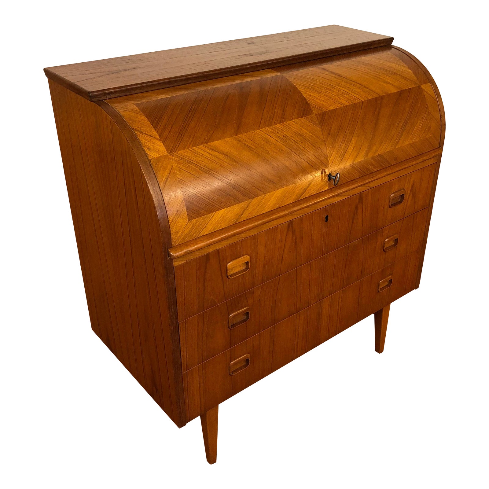 Egon Ostergaard Teak Roll Top Desk Chairish
