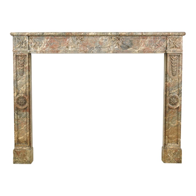 Waldorf Astoria French Regency Marble Fireplace Mantel For Sale