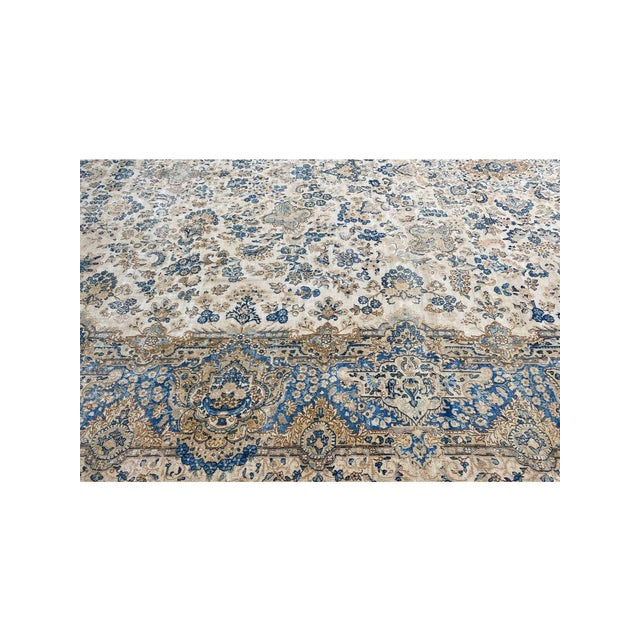 1940s Old Persian Kerman Area Rug 13x24 For Sale In Dallas - Image 6 of 8