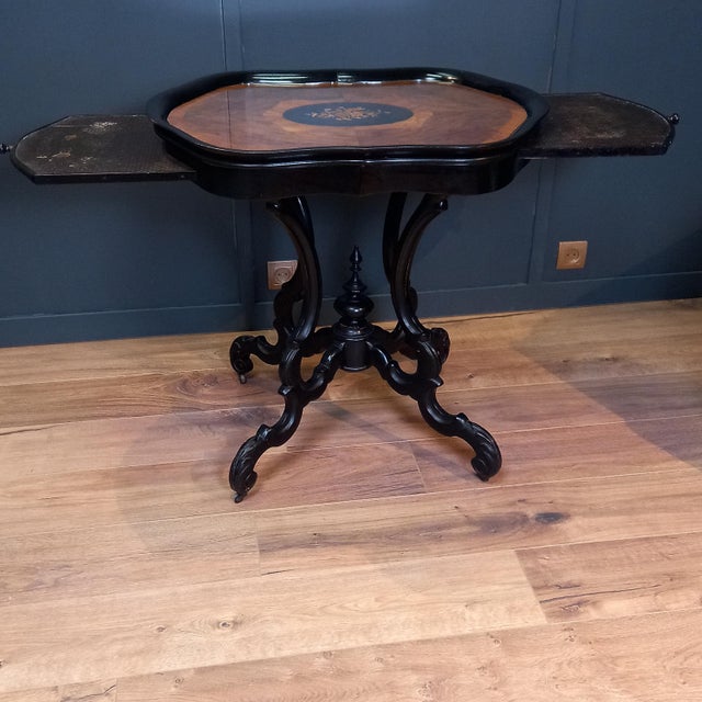 Black Dutch Wine Table in Walnut For Sale - Image 8 of 16