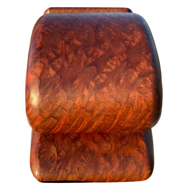 Mid 20th Century Fred & Marilyn Buss Redwood Burl Rabbit Shaped Jewelry Box For Sale - Image 4 of 7