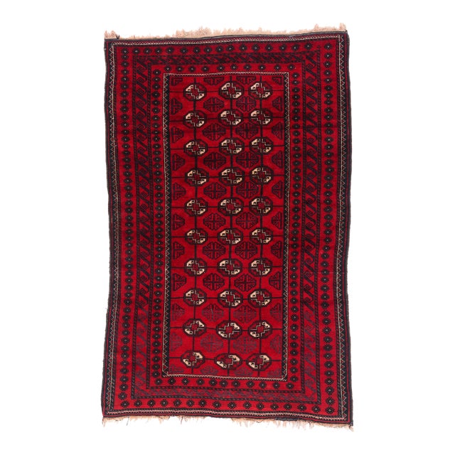 Antique Persian Turkoman Rug - 04'05 X 07'00 For Sale