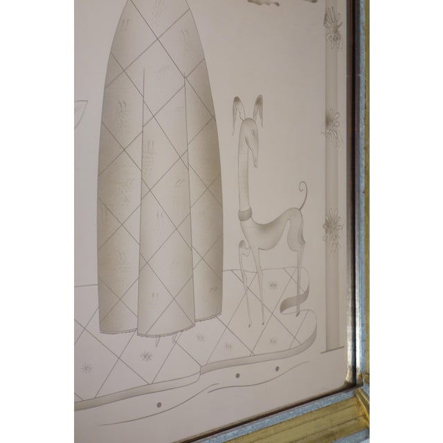 Art Deco Modernist Italian Pink Wall Mirror from Brusotti, 1930s For Sale - Image 10 of 15