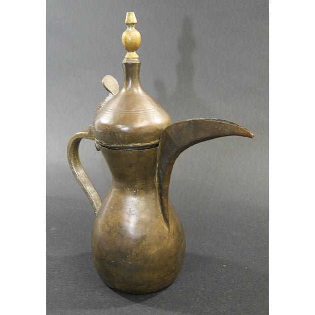 Islamic Middle Eastern Moorish Dallah Arabic Coffee Pot For Sale - Image 3 of 13