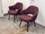 Textile Eero Saarinen for Knoll Studio Aubergine Executive Armchairs, Pair For Sale - Image 7 of 12