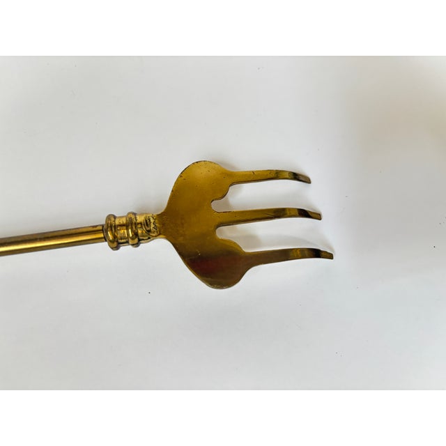 Vintage English Brass Toasting Fork With City of London Heraldic Coat of Arms For Sale - Image 9 of 14