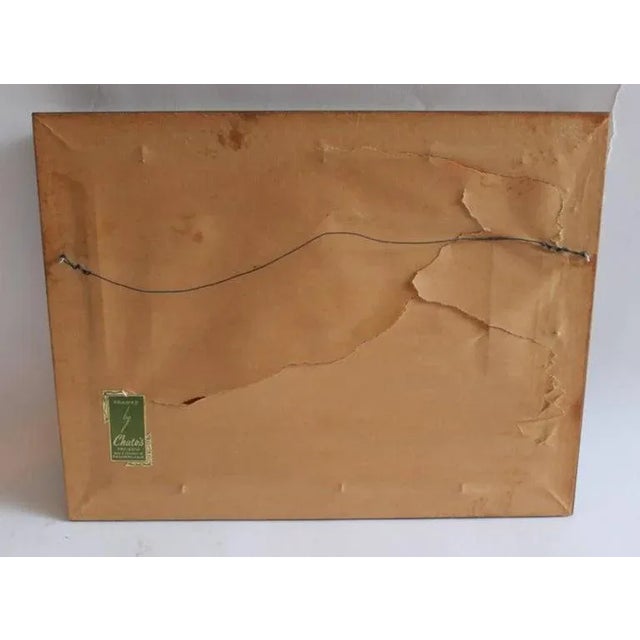 20th Century Signed Chamberlain Oil Painting of a Cow For Sale - Image 4 of 5