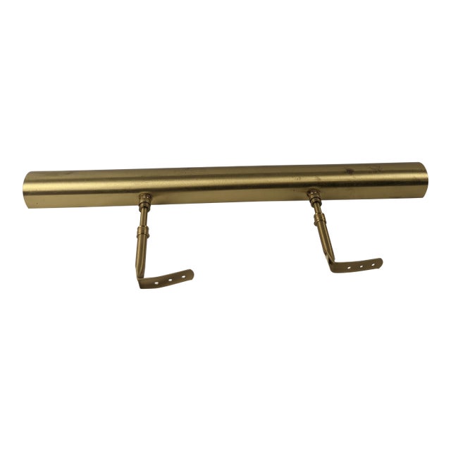 Vintage House of Troy 24" Adjustable Gallery Picture Light – Gold/Brass-Tone Finish For Sale