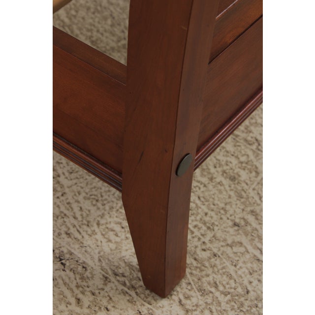 Ethan Allen Avenue King Size Cherry Modern Sleigh Bed For Sale - Image 15 of 16