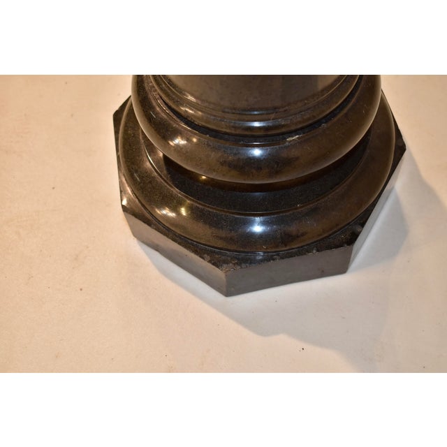 English Edwardian Marble Pedestal, Circa 1900 For Sale - Image 9 of 11