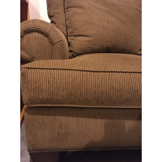 Henredon Fireside Brown Upholstered Sofa Chairish