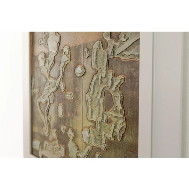 Mid 20th Century Topographical Print Block, Framed For Sale - Image 4 of 5