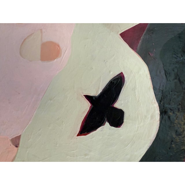 Black "Sandia Raven" a Modern Painting of Ravens by LWren Walraven For Sale - Image 8 of 10