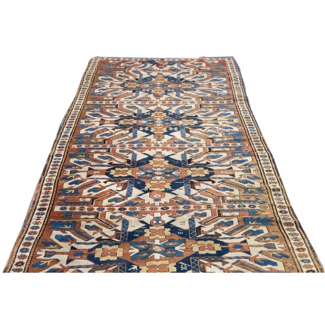 Antique Kazak Rug 4'3'' x 8'10'' For Sale - Image 12 of 12