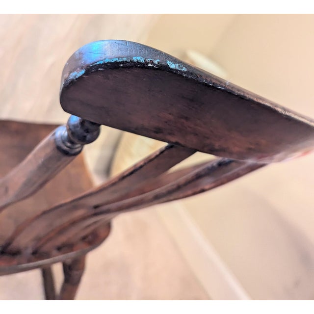 Antique 19th Century Nursery Sewing Rocking Chair Handmade Maple & Oak For Sale - Image 13 of 13