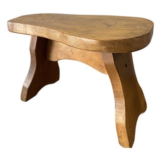 Vintage Folk Art Stool For Sale